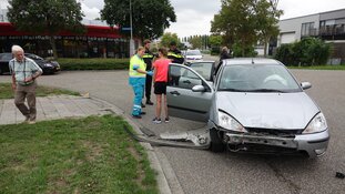 Flinke aanrijding in Broek op Langedijk