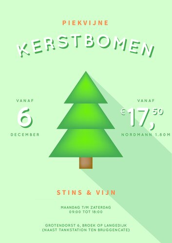 Piekvijne kerstbomen bij Stins & Vijn