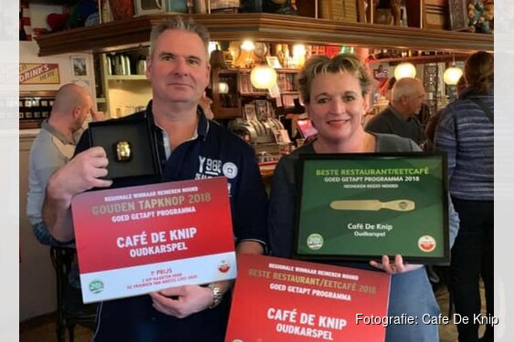 Café de Knip verkozen als beste café én eetcafé van Noord-Holland