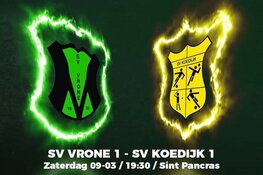 SV Vrone en SV Koedijk klaar voor de derby