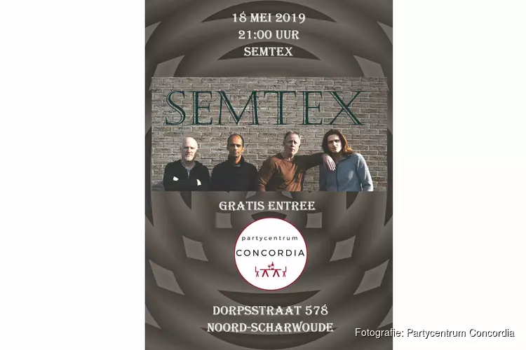 Weer veel live muziek bij partycentrum Concordia
