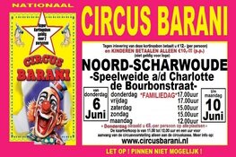 Circus Barani komt naar Noord-Scharwoude