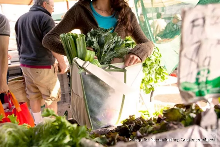 Biologische boerenmarkt zaterdag 13 juli Recreatiegebied Geestmerambacht