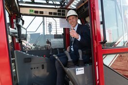 Wethouder Nils Langedijk had de eer om het project te mogen openen