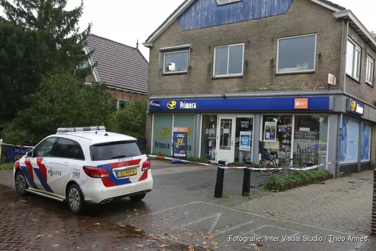 Overval bij tabakszaak in Noord-Scharwoude, dader nog voortvluchtig
