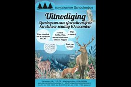 Tuincentrum Schoutenbos nodigt U uit voor de Kerstshow op zondag 10 November