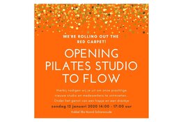 Komende zondag feestelijke opening Pilates Studio To Flow