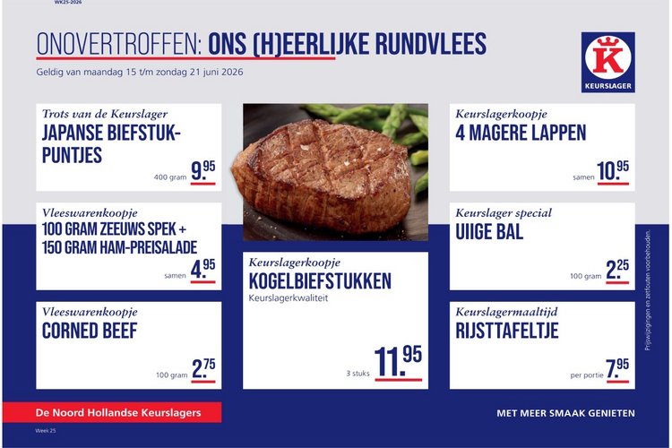 Weekaanbieding bij Ruud Klercq Keurslager