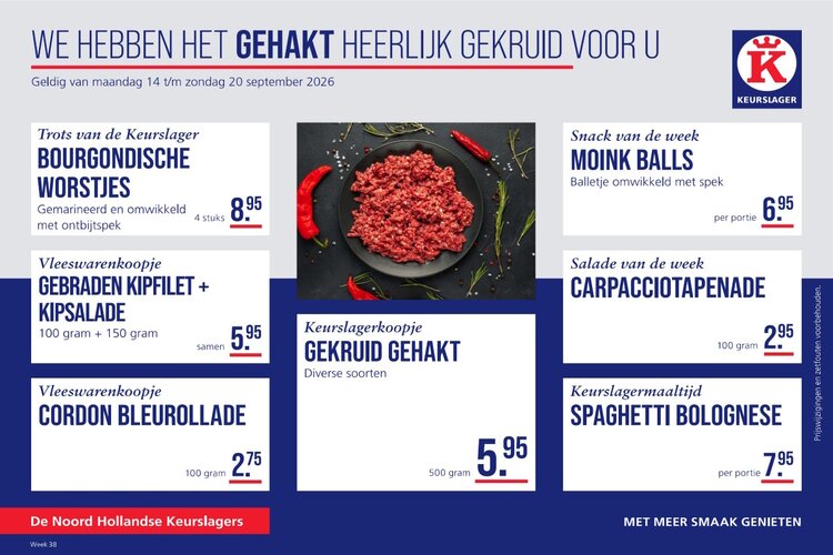 Weekaanbieding bij Ruud Klercq Keurslager