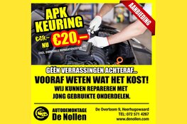APK keuring? Kom naar Autodemontage De Nollen