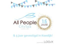 Reden voor een feestje!!!  All People City Spa bestaat 15 jaar en 5 jaar in Koedijk