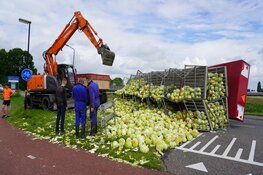 Witte kool op straat na inschattingsfout