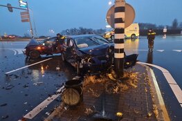 Ravage en vijf gewonden na ongeval op Nollenweg bij Heerhugowaard