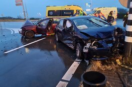 Ravage en vijf gewonden na ongeval op Nollenweg bij Heerhugowaard
