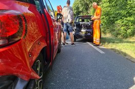 Vier auto's betrokken hij ongeluk op N245