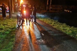 Fietser raakt te water na feestje