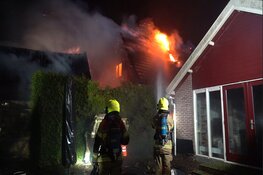 Woning in Oudkarspel verwoest door grote brand