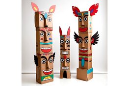 Maak een totempaal en ... je werk wordt geëxposeerd De Kunstkerk organiseert een creatieve talentenjacht: ‘Maak een totempaal’