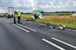 Grote ravage op N9 na ongeluk