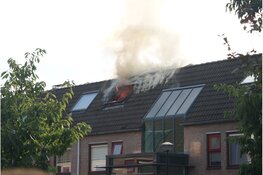 Woningbrand aan het Spui in Heerhugowaard