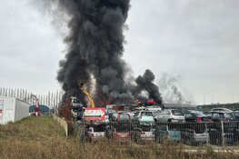 Grote brand aan de Overtoom in Heerhugowaard