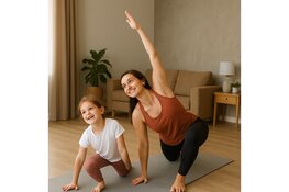 Ontspan samen tijdens ouder & kind yoga in de bibliotheek
