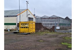 Brand in leegstaand kassencomplex