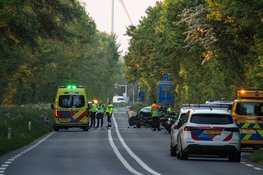 Beknelling na frontale botsing op N245 Oudkarspel, hondje ook gewond bij ongeval