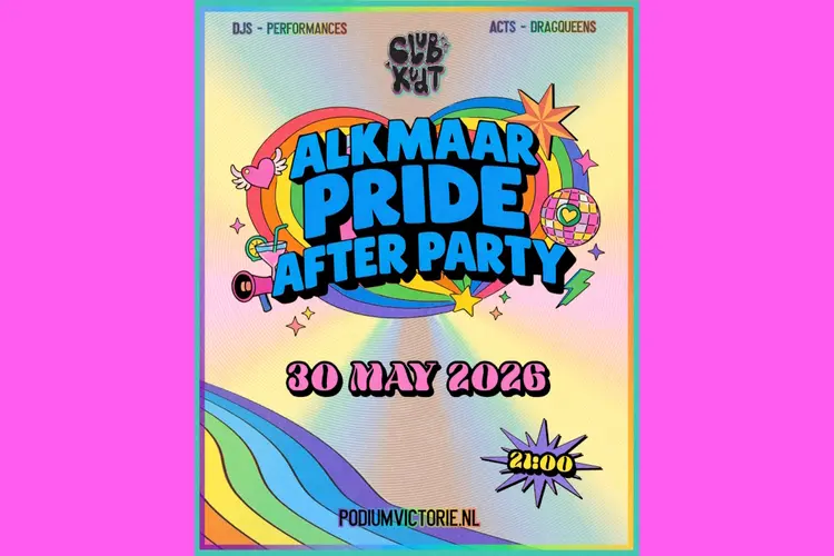 Afterparty en kinderfeest in Podium Victorie tijdens Alkmaar Pride