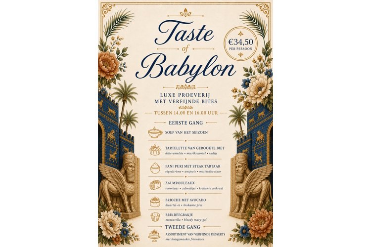 Taste of Babylon, een luxe proeverij met verfijnde bites