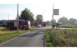 Grote brand bij kunststof productiebedrijf in Heerhugowaard, N194 afgesloten
