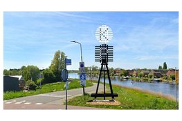 Plaatsing Baken 2 bij de Broekhornerbrug