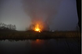 Felle brand verwoest schuur