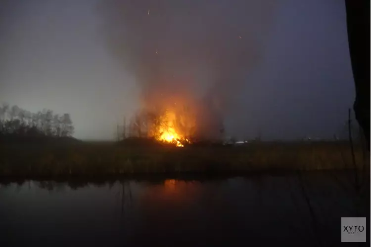 Felle brand verwoest schuur
