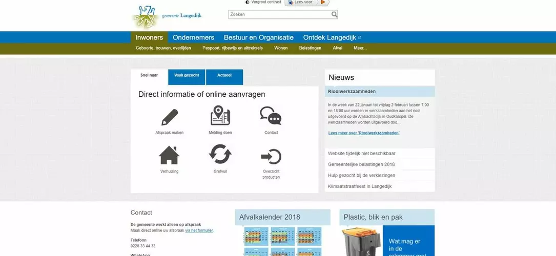 Website tijdelijk niet beschikbaar