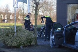 Automobilist ziet fietser over het hoofd