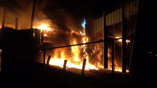 Grote brand op sportpark 't Lood