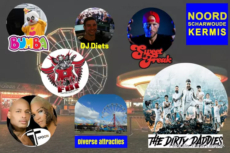 Bomvol programma op Noord-Scharwoude Kermis!