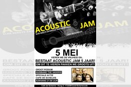 Acoustic Jam op Bevrijdingsdag in Cafe de Schelvis