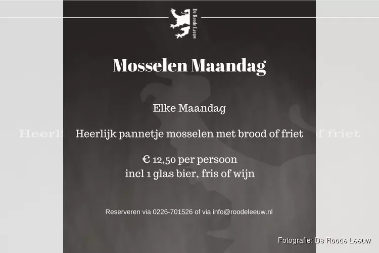 Mosselenmaandag en Kip-Donderdag in café de Roode Leeuw